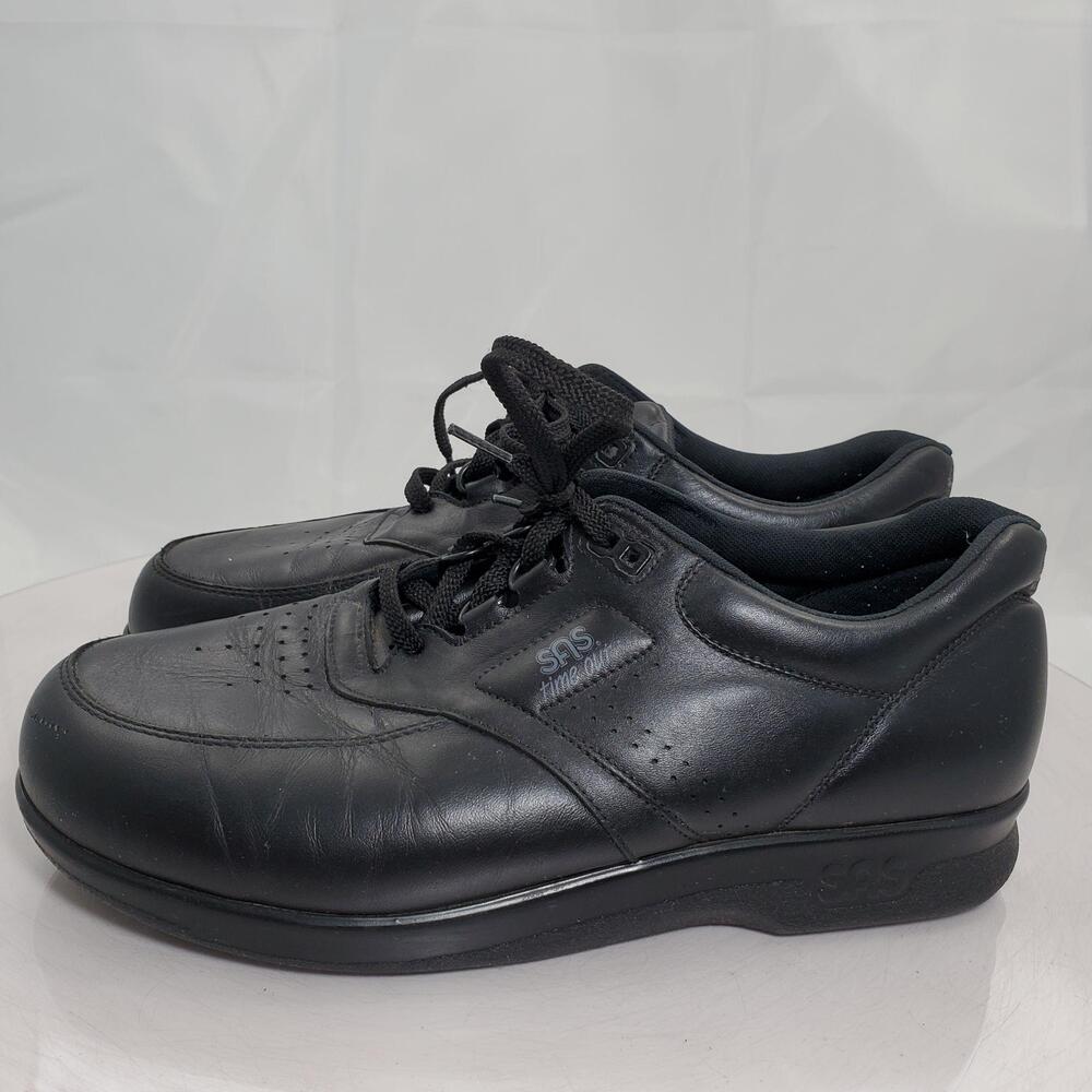 SAS Time Out Shoes Men 11.5 W Black Leather Tripad Comfort Walking Work